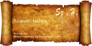 Szandi Helka névjegykártya